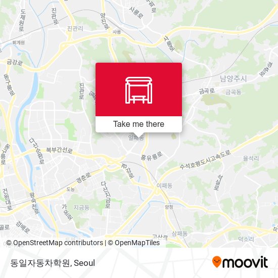 동일자동차학원 map