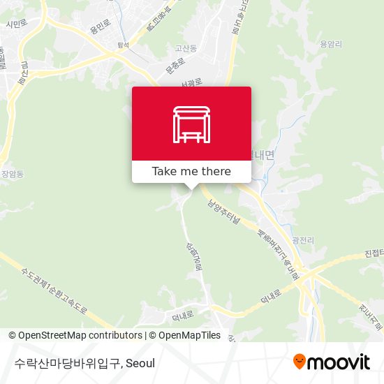 수락산마당바위입구 map