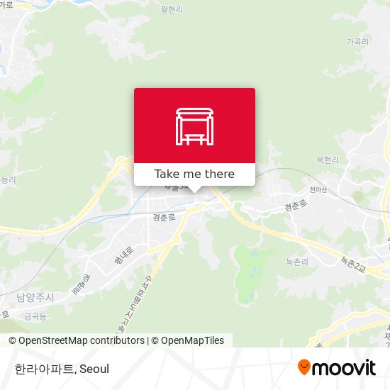 한라아파트 map
