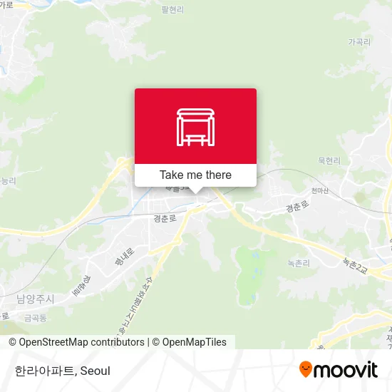 한라아파트 map