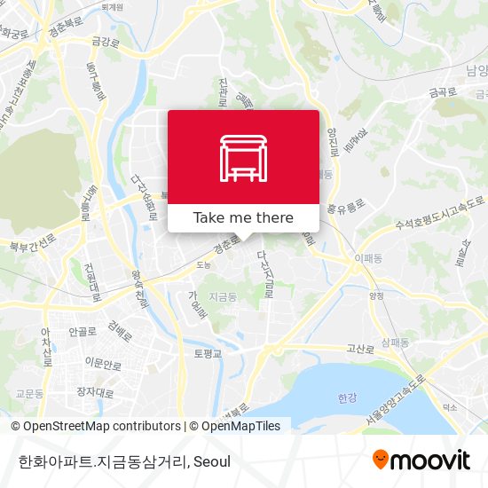 한화아파트.지금동삼거리 map