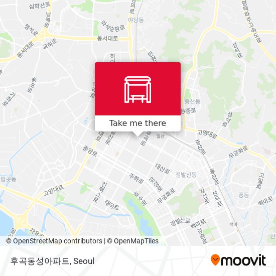 후곡동성아파트 map