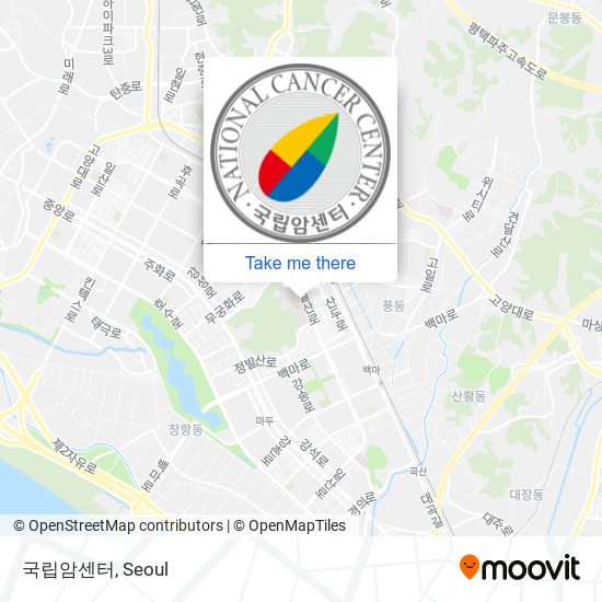 국립암센터 map