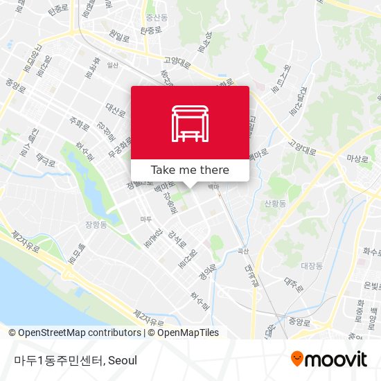 마두1동주민센터 map