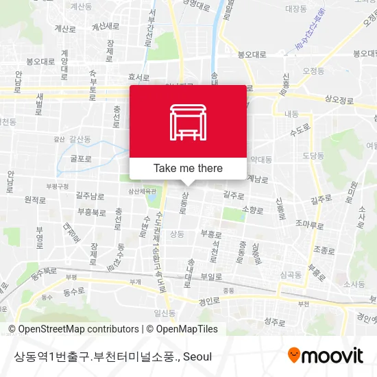 상동역1번출구.부천터미널소풍. map