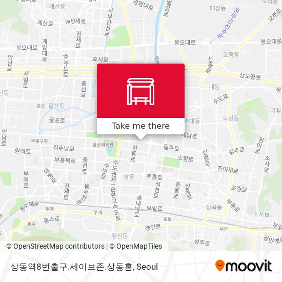 상동역8번출구.세이브존.상동홈 map