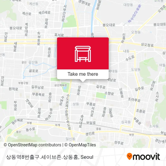 상동역8번출구.세이브존.상동홈 map