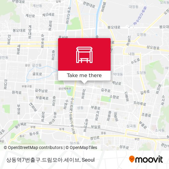 상동역7번출구.드림모아.세이브 map