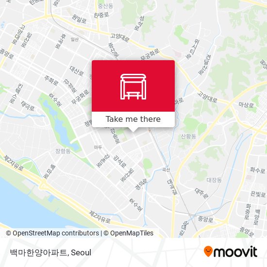 백마한양아파트 map