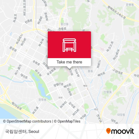국립암센터 map