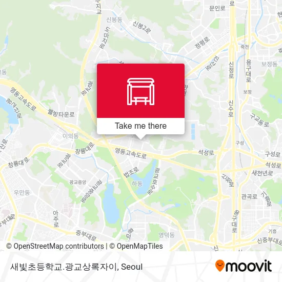 새빛초등학교.광교상록자이 map