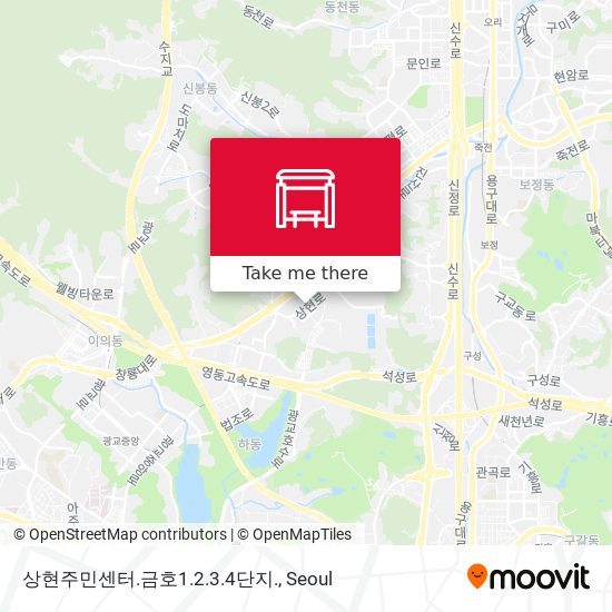 상현주민센터.금호1.2.3.4단지. map