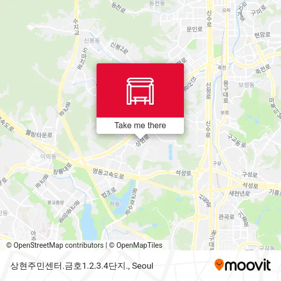 상현주민센터.금호1.2.3.4단지. map