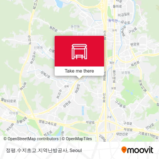 정평.수지초교.지역난방공사 map