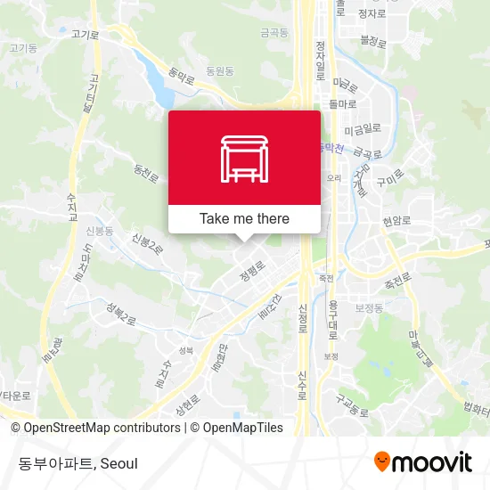 동부아파트 map