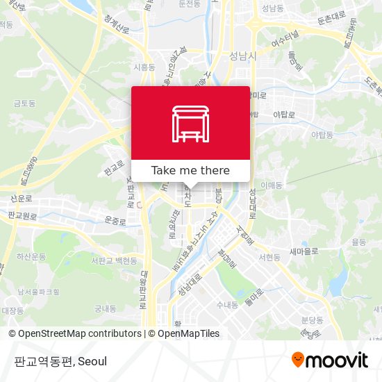 판교역동편 map