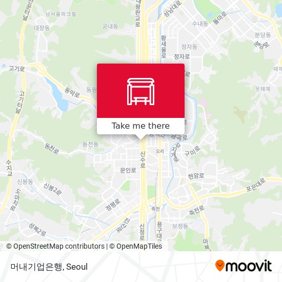 머내기업은행 map