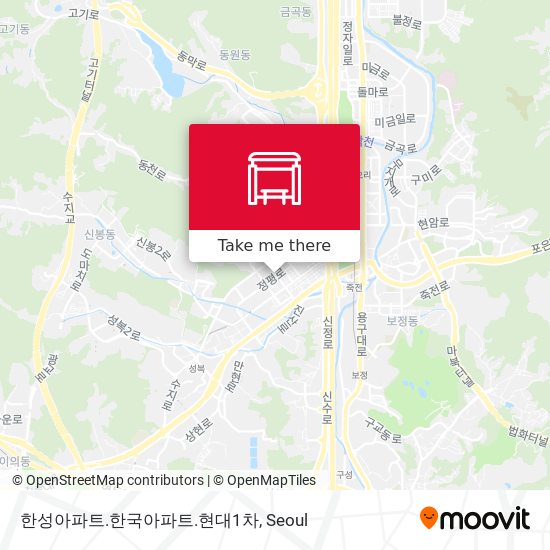 한성아파트.한국아파트.현대1차 map