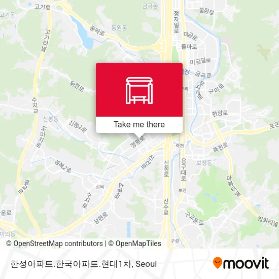한성아파트.한국아파트.현대1차 map