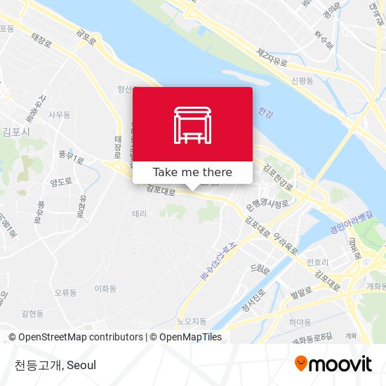 천등고개 map