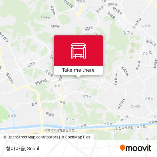 청마마을 map