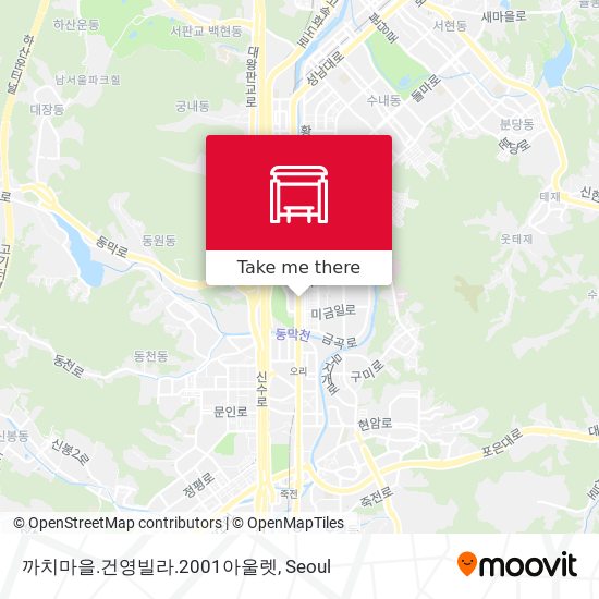 까치마을.건영빌라.2001아울렛 map