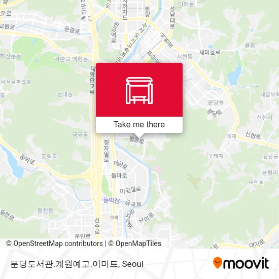 분당도서관.계원예고.이마트 map