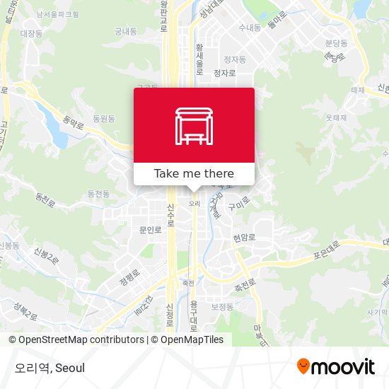 오리역 map