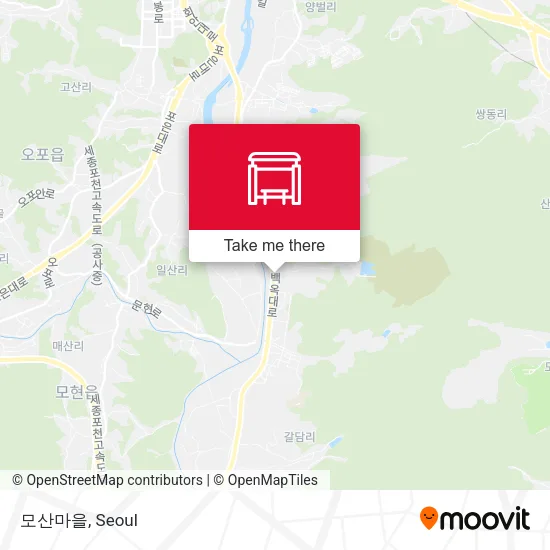 모산마을 map