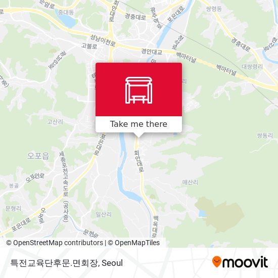 특전교육단후문.면회장 map