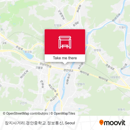 장지사거리.경안중학교.정보통신 map