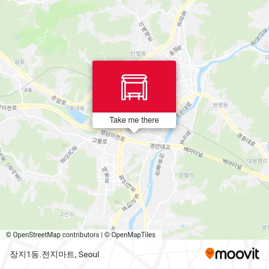장지1동.전지마트 map