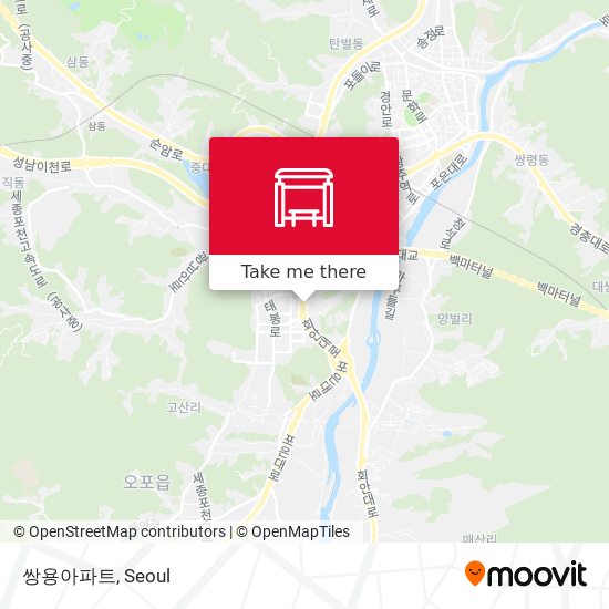 쌍용아파트 map