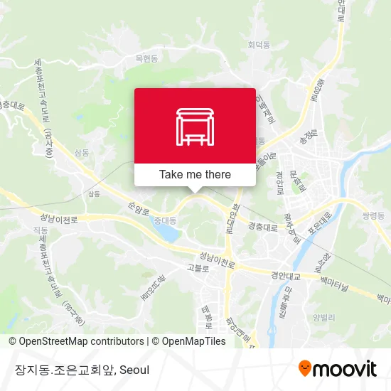 장지동.조은교회앞 map