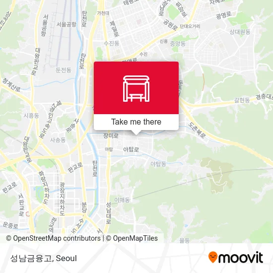 성남금융고 map
