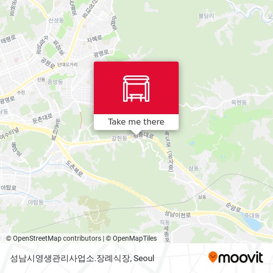 성남시영생관리사업소.장례식장 map
