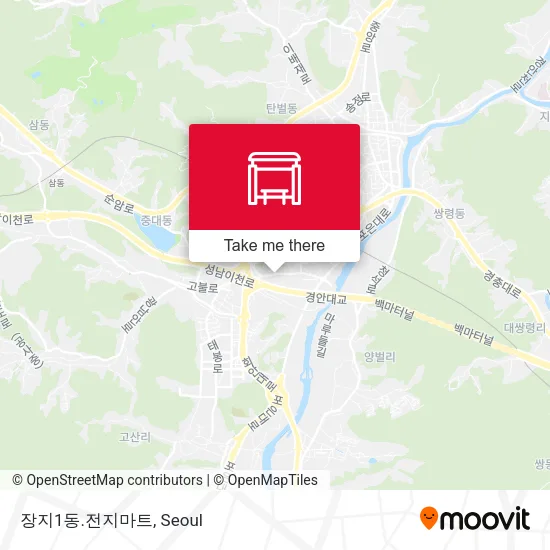 장지1동.전지마트 map