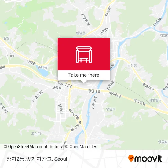 장지2동.앞가지창고 map