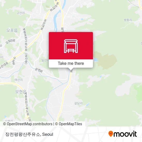 장전평왕산주유소 map