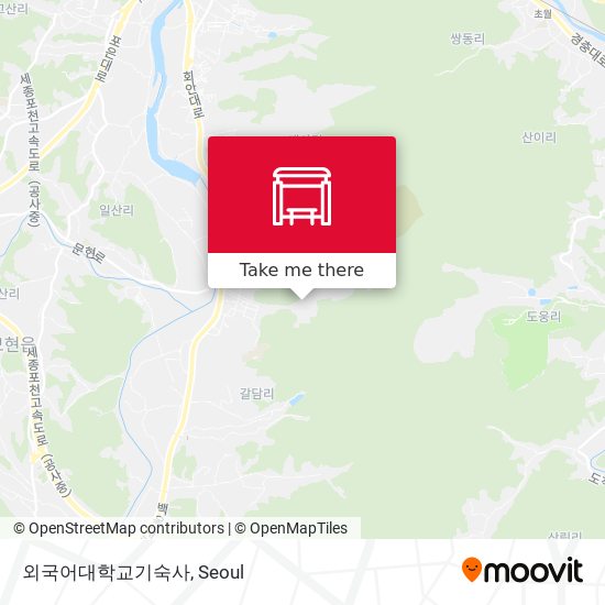 외국어대학교기숙사 map