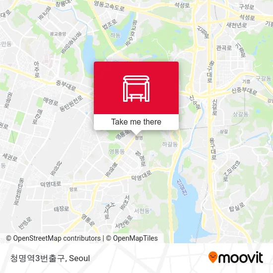 청명역3번출구 map