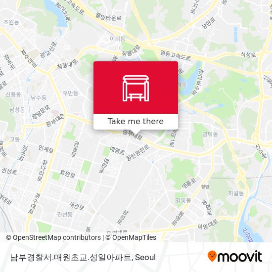 남부경찰서.매원초교.성일아파트 map