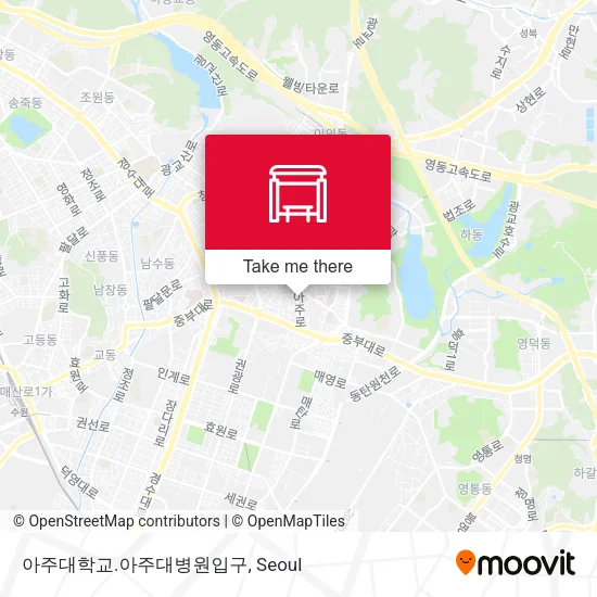 아주대학교.아주대병원입구 map