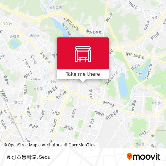 효성초등학교 map