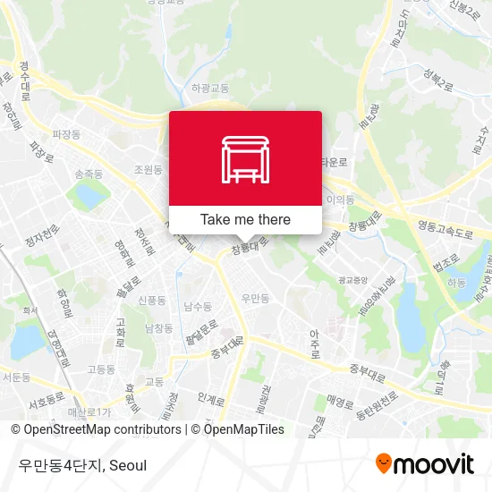 우만동4단지 map