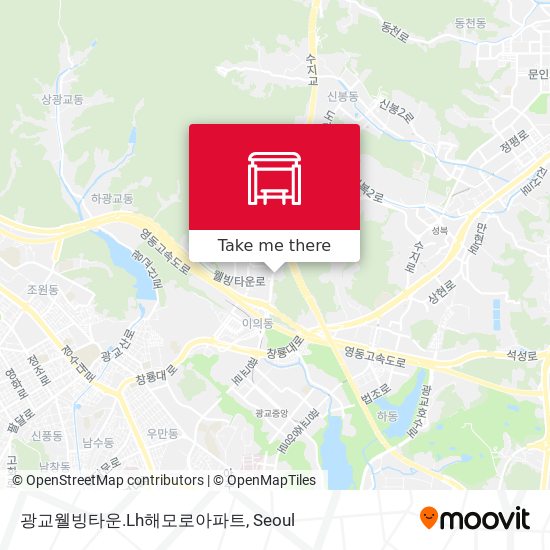 광교웰빙타운.Lh해모로아파트 map