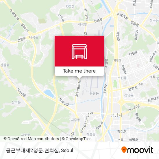 공군부대제2정문.면회실 map