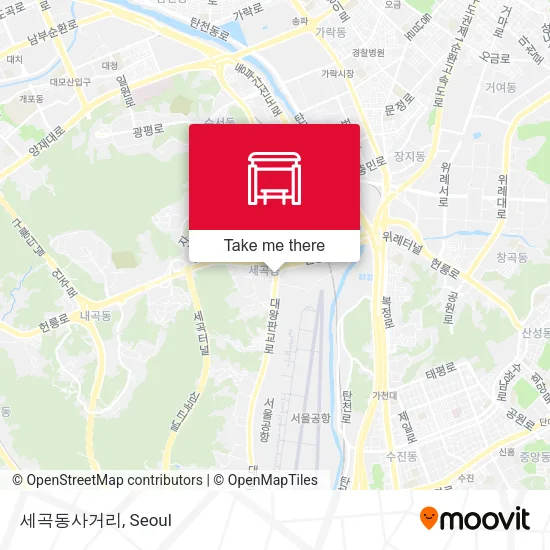 세곡동사거리 map