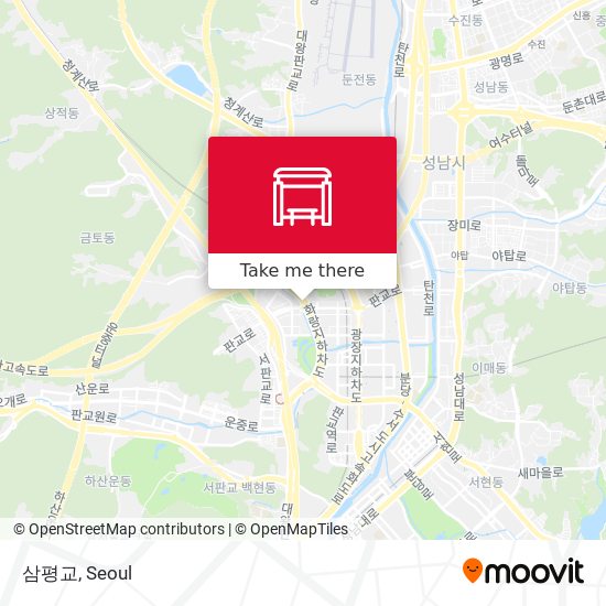 삼평교 map