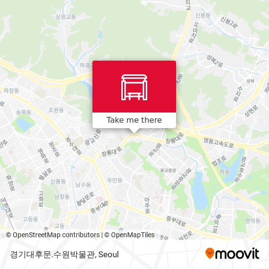 경기대후문.수원박물관 map